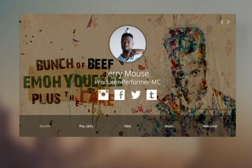 Web Portfolio Solution for Actors & Models Design Package 2