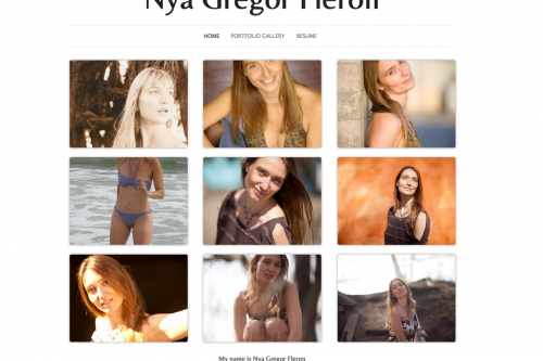 Web Portfolio Solution for Actors & Models Design Package 1